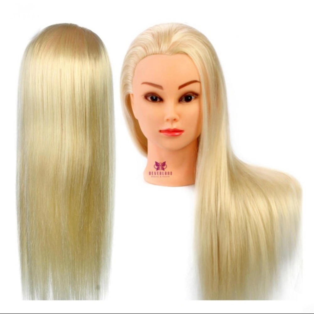 Blonde Haired Mannequin for Hairdressing & makeup